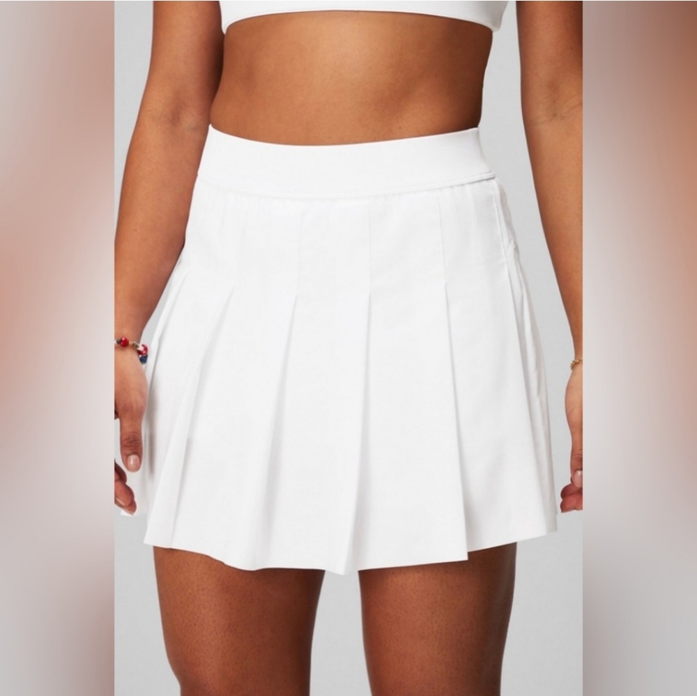 Fabletics Women's XXL Pleated With Built in Short Skort Pocket Preppy